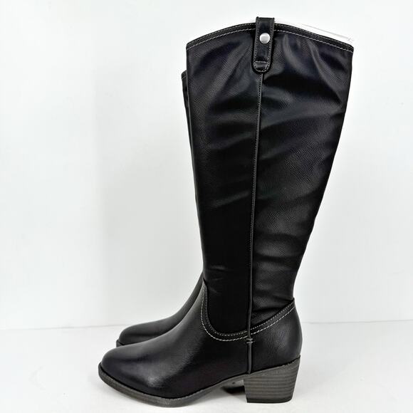 Naturalizer Womens SOUL Naturalizer Zoya Boots US 8 Wide Black Knee High NIB - Picture 9 of 12